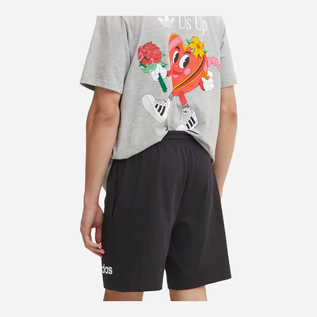 Adidas Short Essentials Linear Single Jersey Black