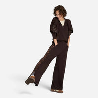 Adidas Tuta Completo Donna Seasonal 3 Stripes Animalier Coffee