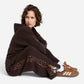 Adidas Tuta Completo Donna Seasonal 3 Stripes Animalier Coffee