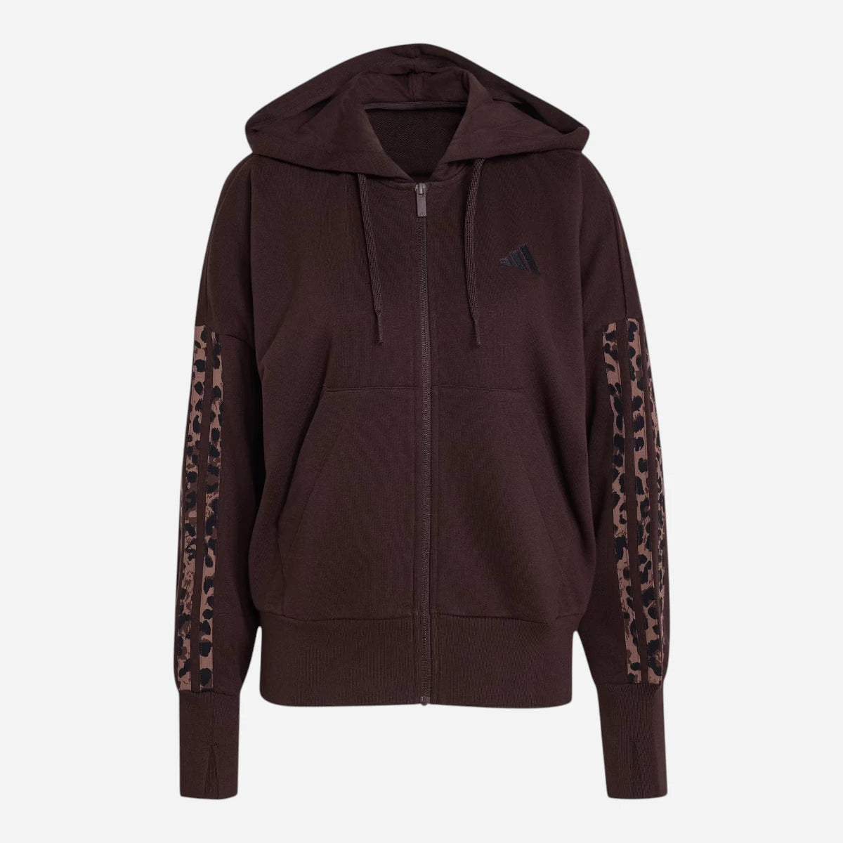 Adidas Tuta Completo Donna Seasonal 3 Stripes Animalier Coffee