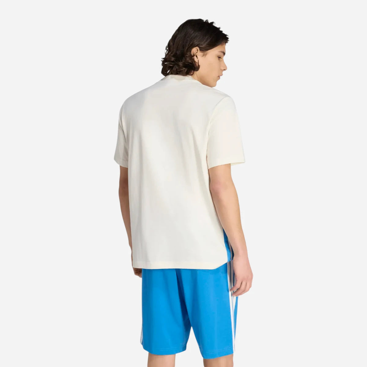 Adidas T-shirt Essentials 3-Stripes Single Jersey Off Royal Blue