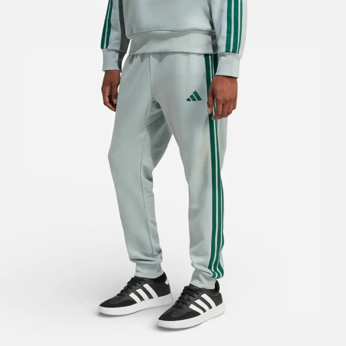 Adidas Tuta Sportswear Basic 3-Stripes Essentials French Wonder Sage/Collegiate Green