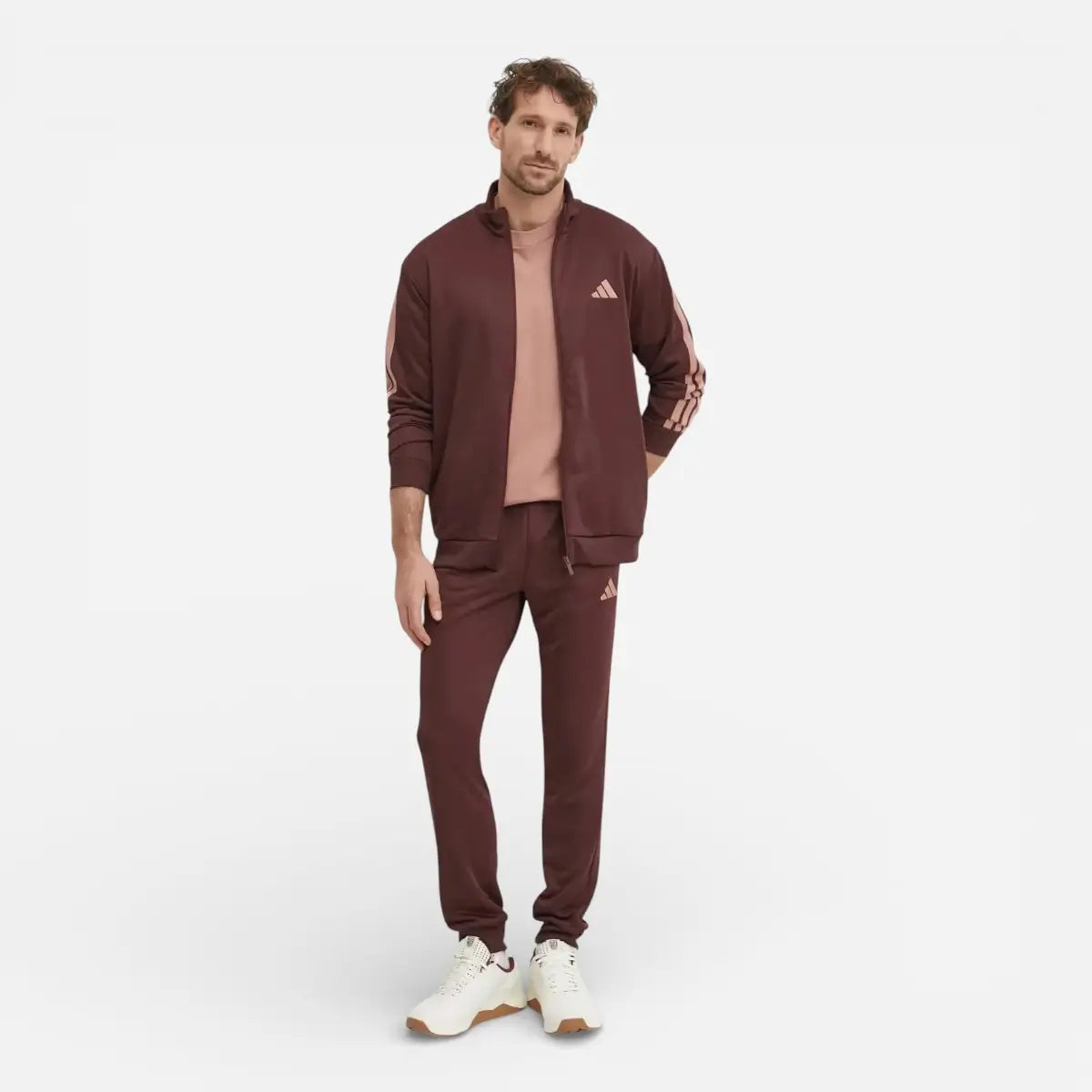 Adidas Tuta Sportswear Basic 3-Stripes Tricot Bordeaux