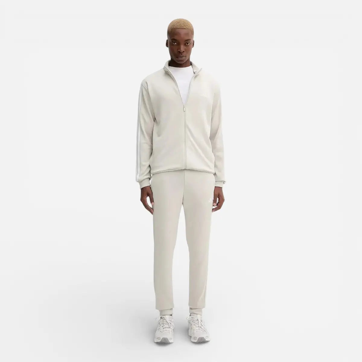 Adidas Tuta Sportswear Basic 3-Stripes Tricot Light Beige
