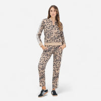 Adidas Tuta Track suit Essentials 3-Stripes Leopard Beige