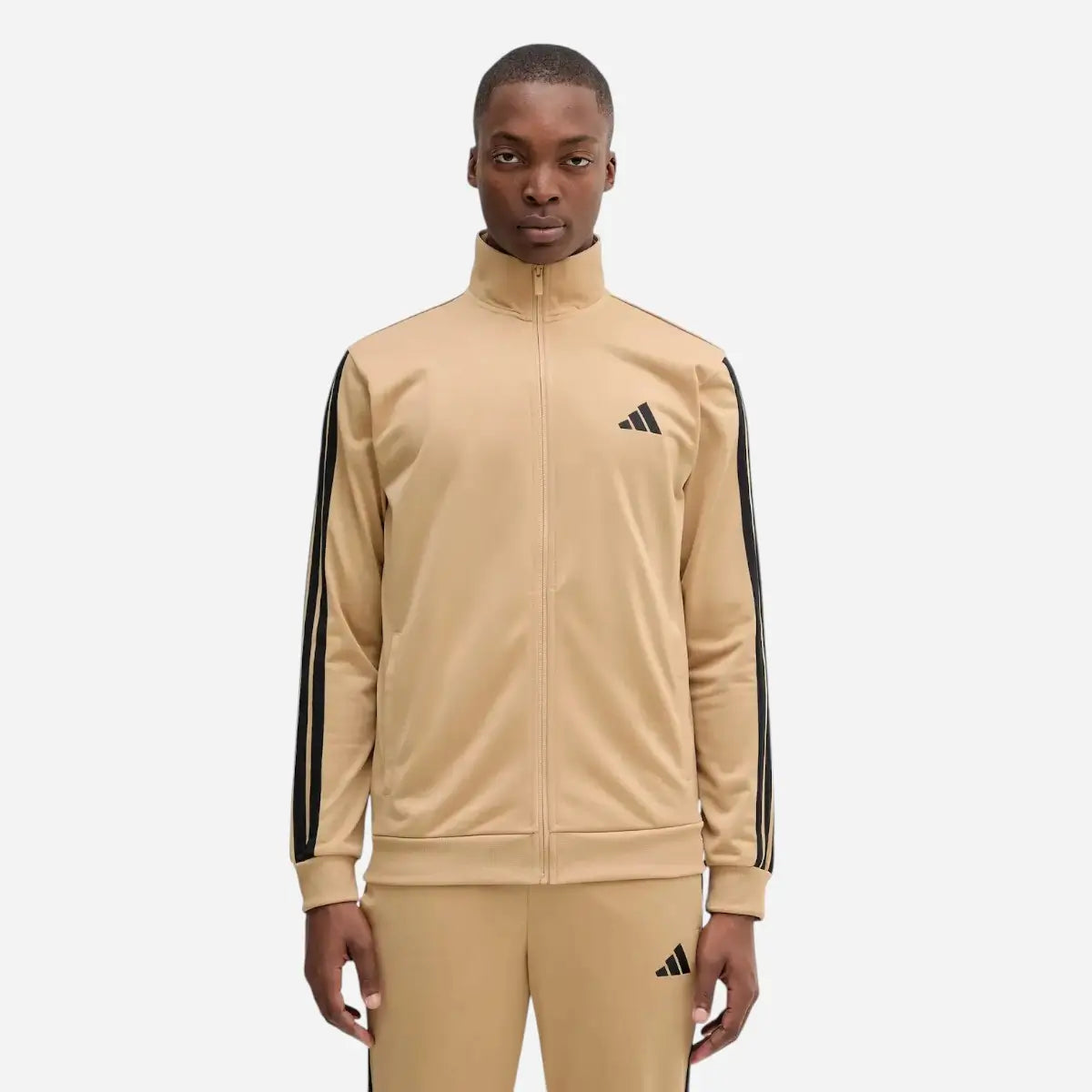 Adidas Tuta Sportswear Basic 3-Stripes Tricot Beige