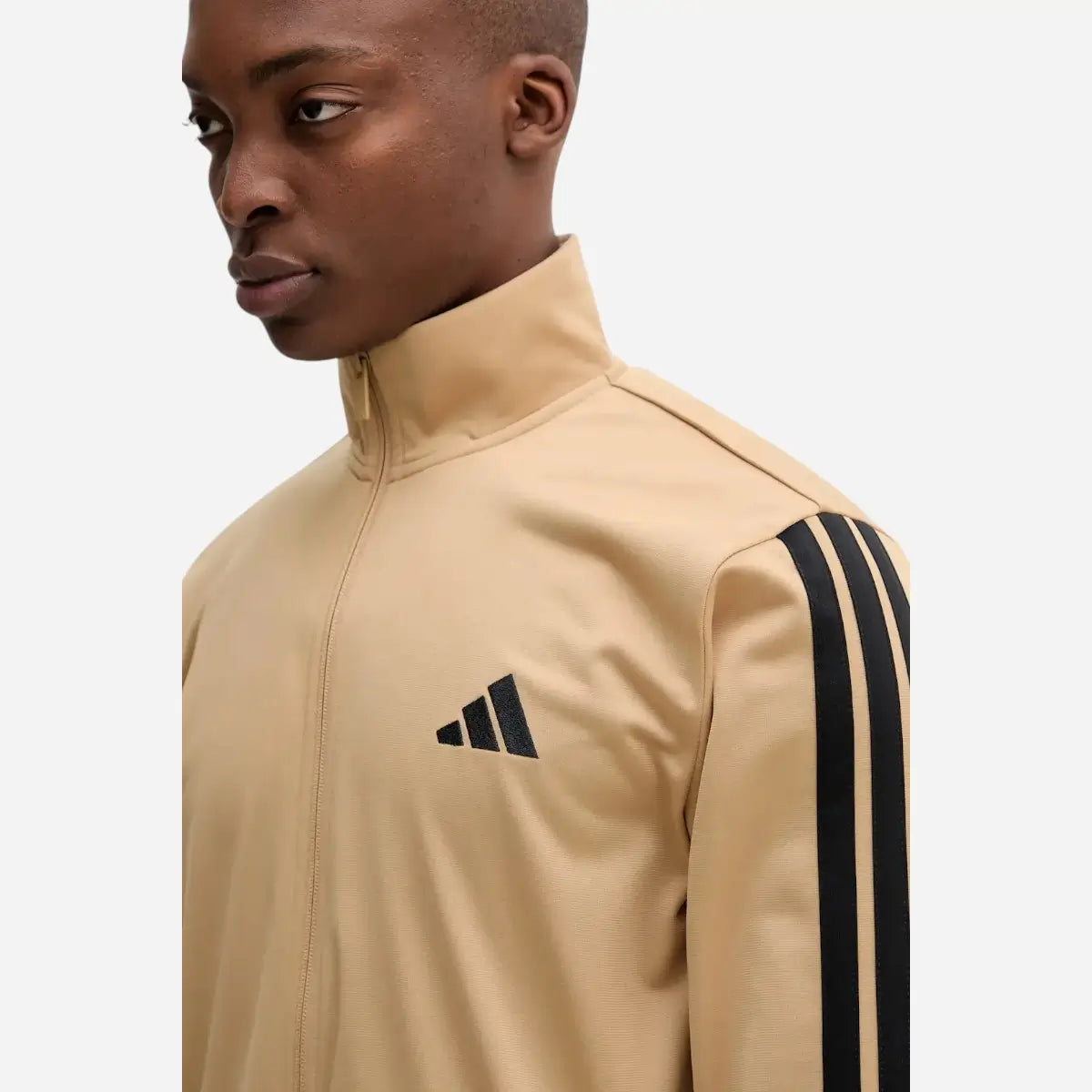 Adidas Tuta Sportswear Basic 3-Stripes Tricot Beige