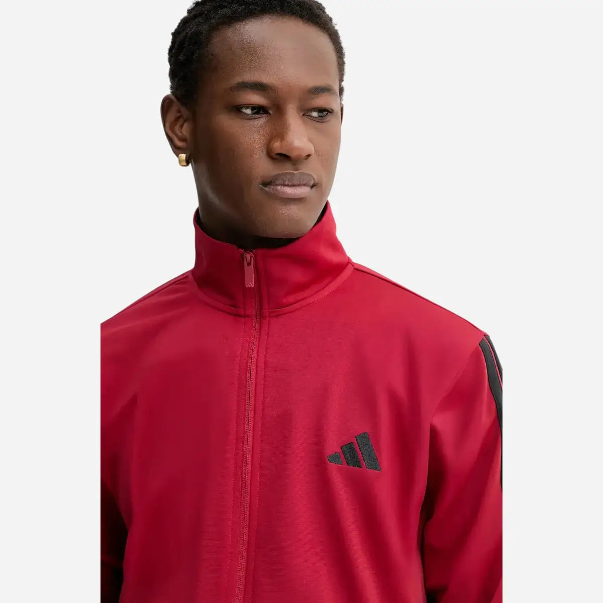 Adidas Tuta Sportswear Basic 3-Stripes Tricot Rosso Granata