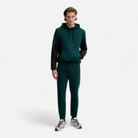 Adidas Tuta Sportswear Fleece Colorblock Aurora Green Ivy