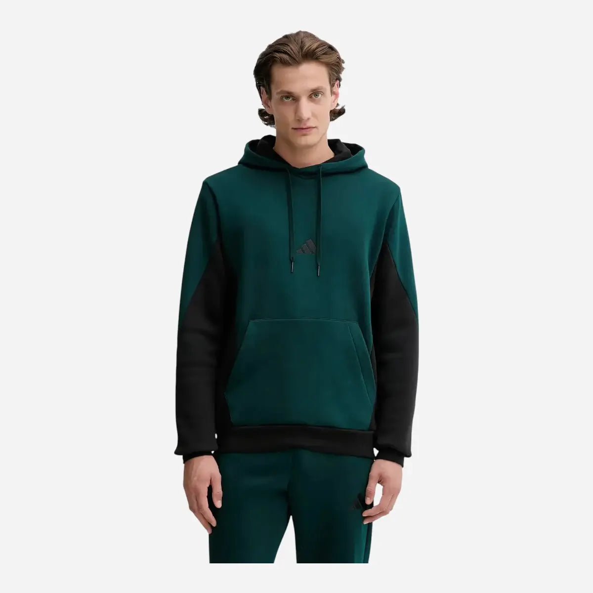 Adidas Tuta Sportswear Fleece Colorblock Aurora Green Ivy