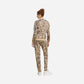 Adidas Tuta Track suit Essentials 3-Stripes Leopard Beige