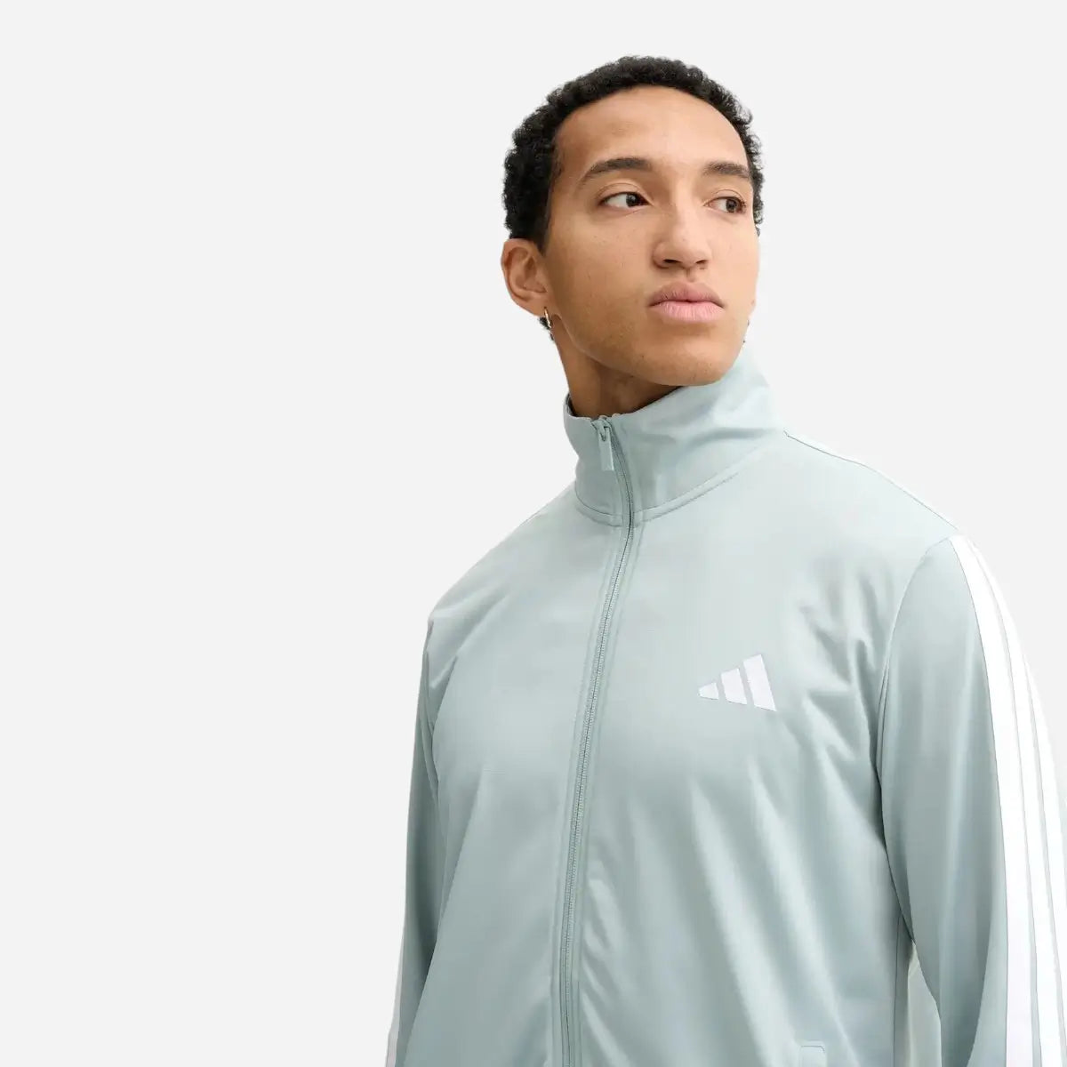 Adidas Tuta Sportswear Basic 3-Stripes Tricot Verde Menta