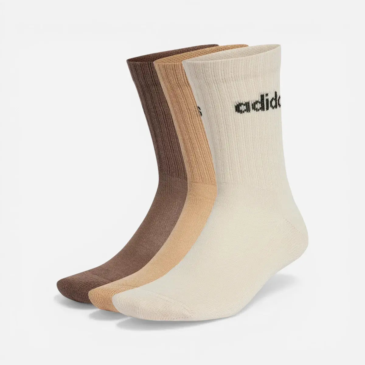 Adidas Calze Linear Cushioned Multicolor Brown (3 paia)