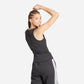 Adidas Canotta Essentials Linear Slim Cotton Black / White