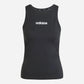 Adidas Canotta Essentials Linear Slim Cotton Black / White