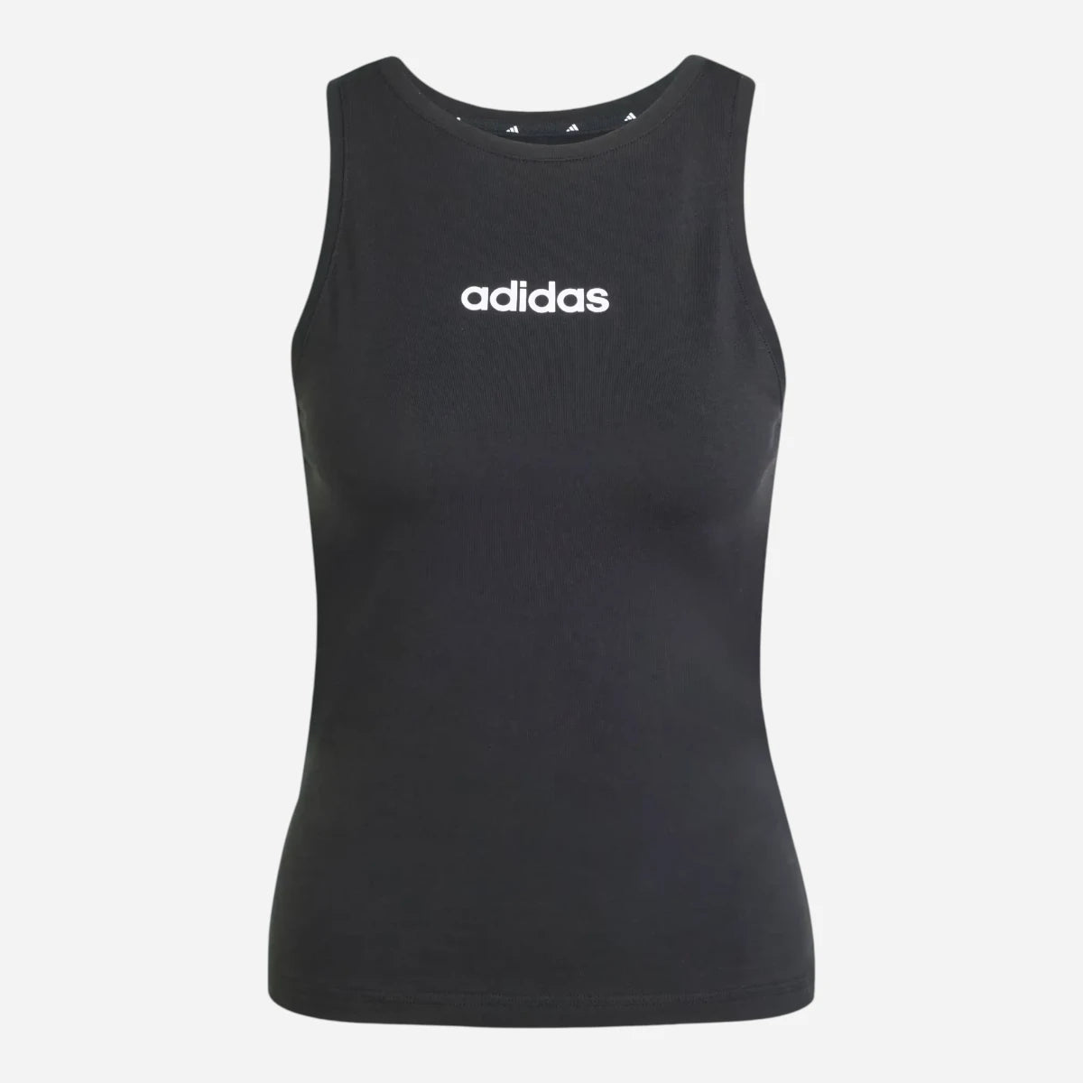 Adidas Canotta Essentials Linear Slim Cotton Black / White
