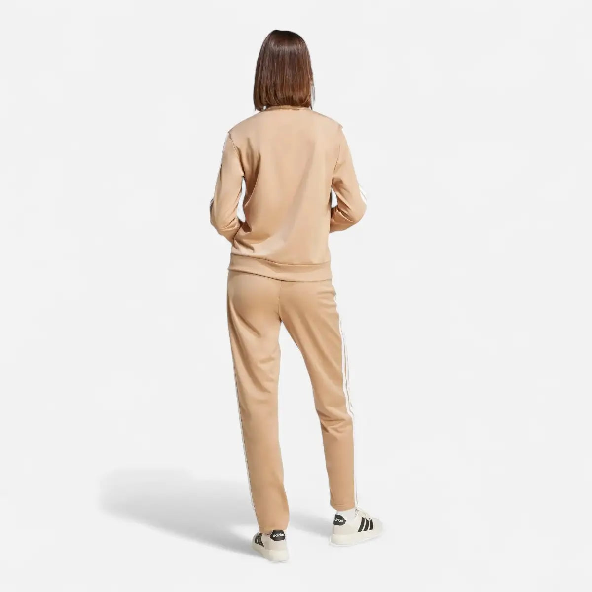 Adidas Tuta Track suit Essentials 3-Stripes Beige
