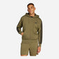 Adidas Tuta Colorblock Fleece 3 stripes FL Olive Strata