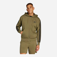 Adidas Tuta Colorblock Fleece 3 stripes FL Olive Strata
