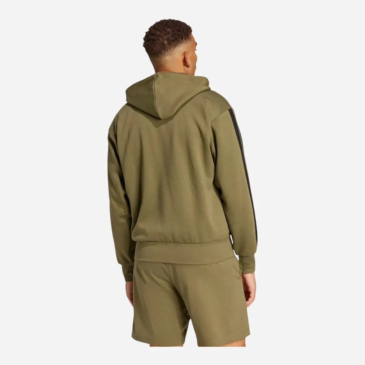 Adidas Tuta Colorblock Fleece 3 stripes FL Olive Strata
