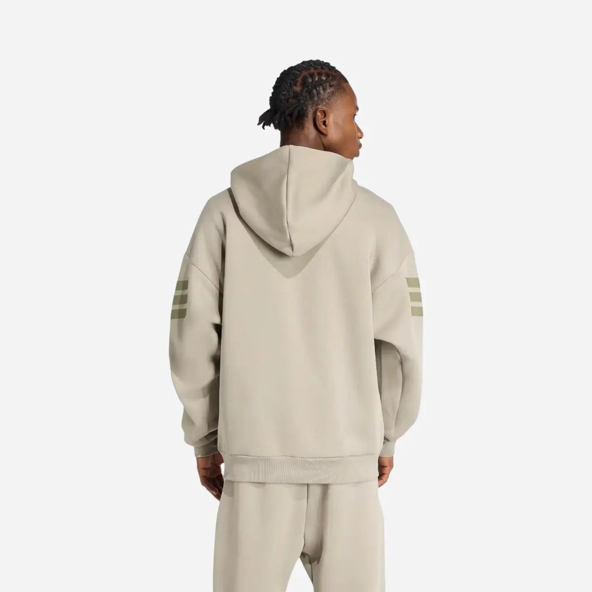 Adidas Tuta (Hoodie+Pant) Future Icons 3-Stripes Silver Pebble