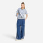 Adidas Pantalone Donna Denim Stadium Loose Fit
