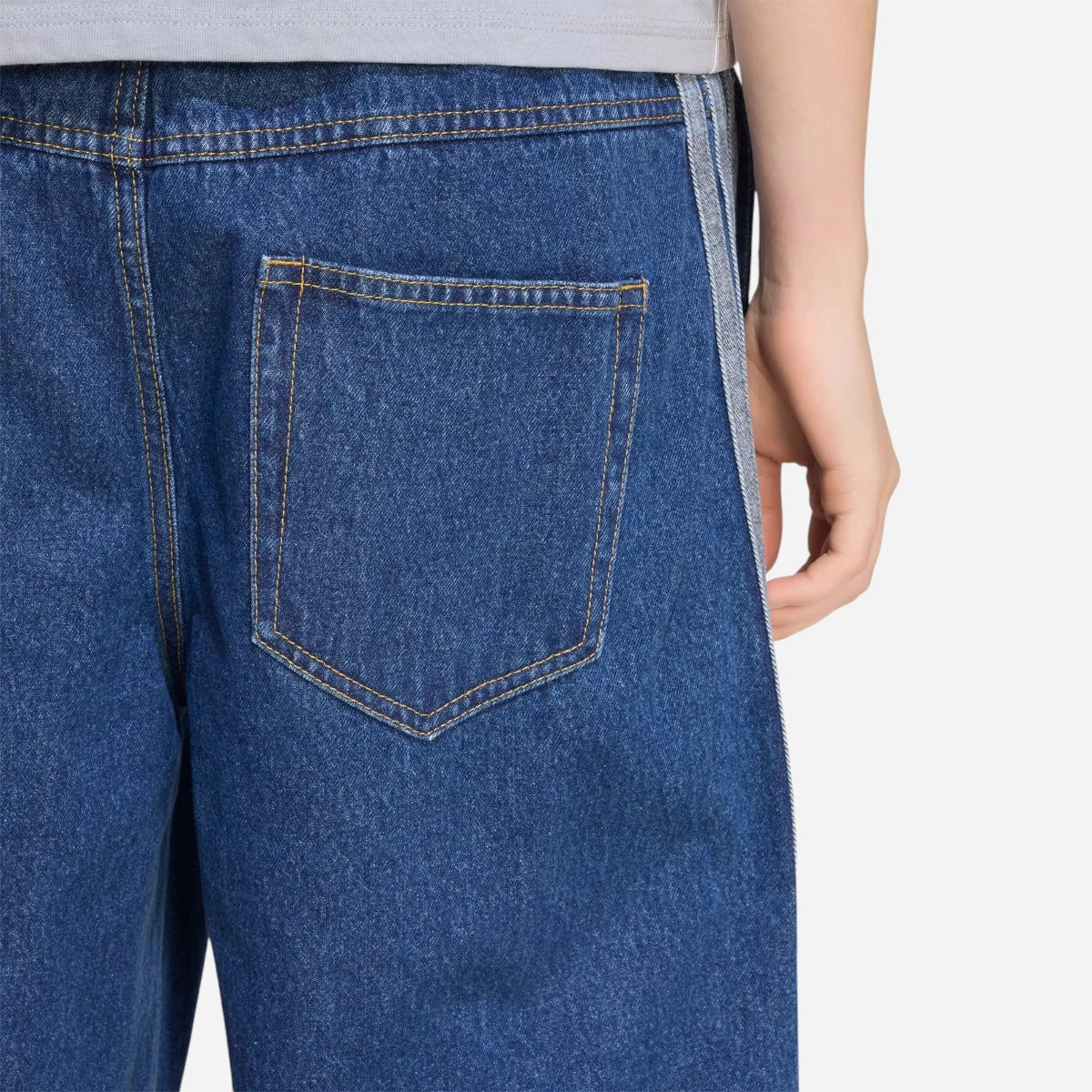 Adidas Pantalone Donna Denim Stadium Loose Fit
