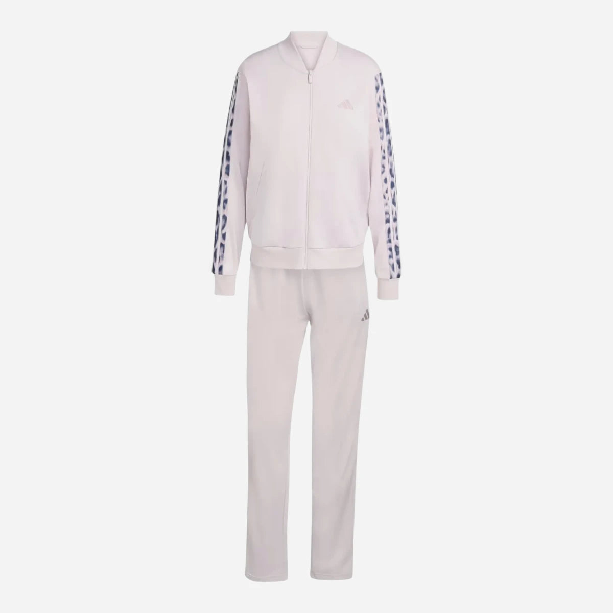 Adidas Tuta Track Suit 3 Stripes Essentials Leopard Ice Purple