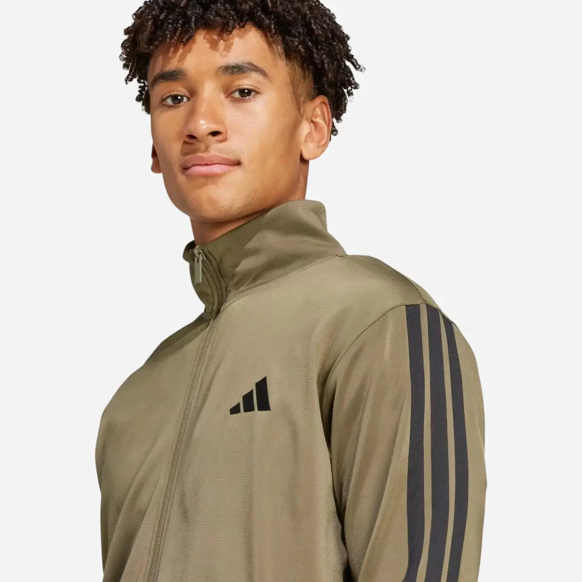 Adidas Tuta Sportswear Basic 3-Stripes Tricot Olive Strata