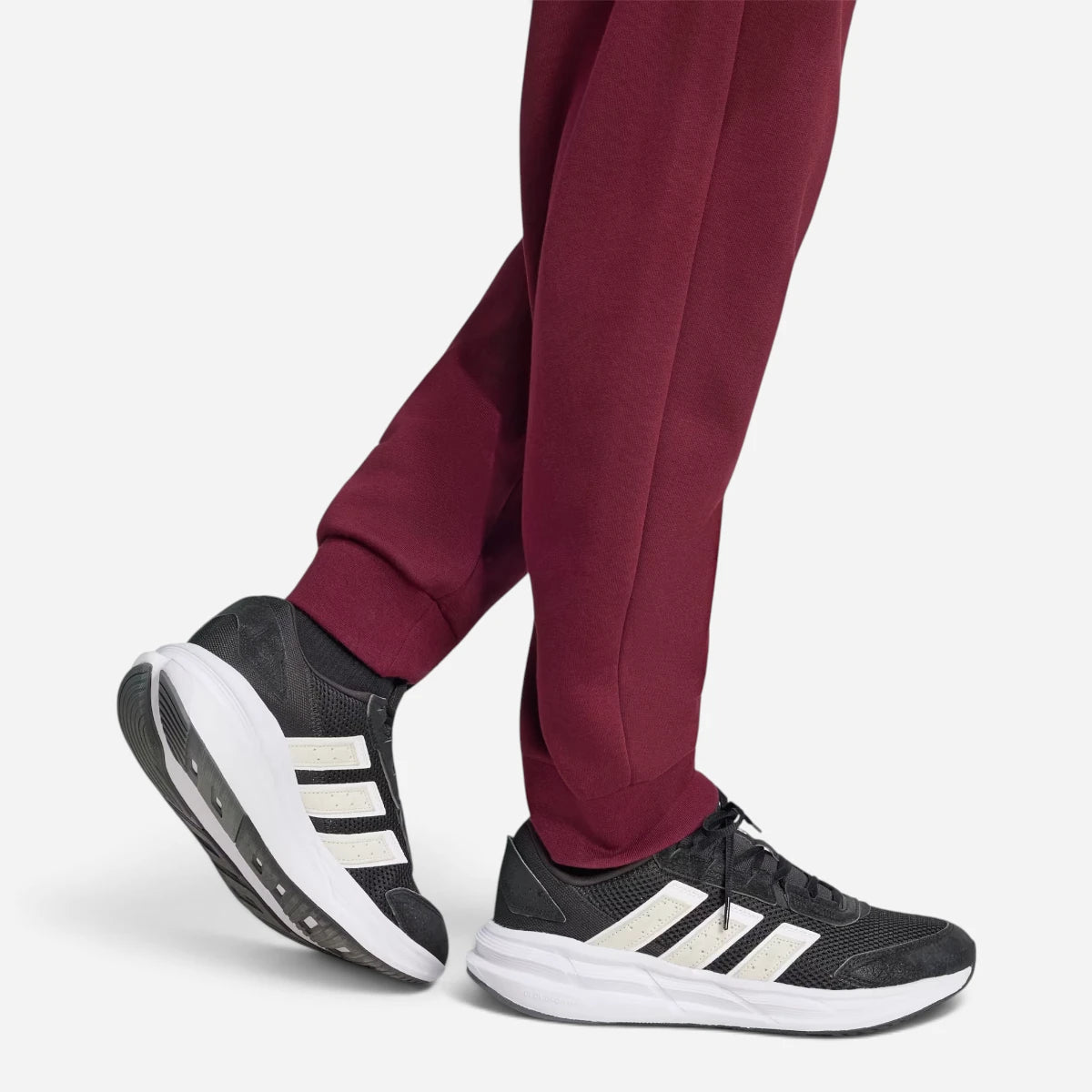 Adidas Tuta Uomo 3 Stripes Fleece Bordeaux