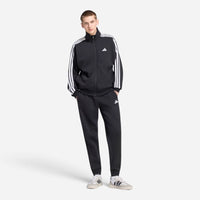Adidas Tuta Uomo 3 Stripes Fleece Black