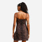 Adidas Vestito Leopard Essentials 3 Stripes