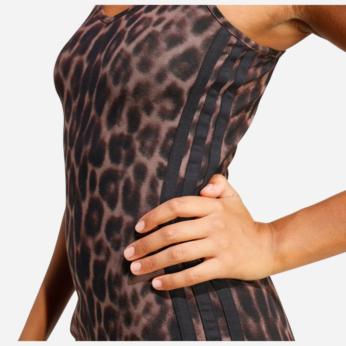 Adidas Vestito Leopard Essentials 3 Stripes