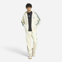 Adidas Tuta Completo Uomo 3 Stripes Fleece Beige Green