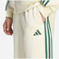 Adidas Tuta Completo Uomo 3 Stripes Fleece Beige Green