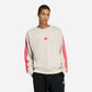 Adidas Tuta 3-Stripes Essentials French Terry Beige Ruby