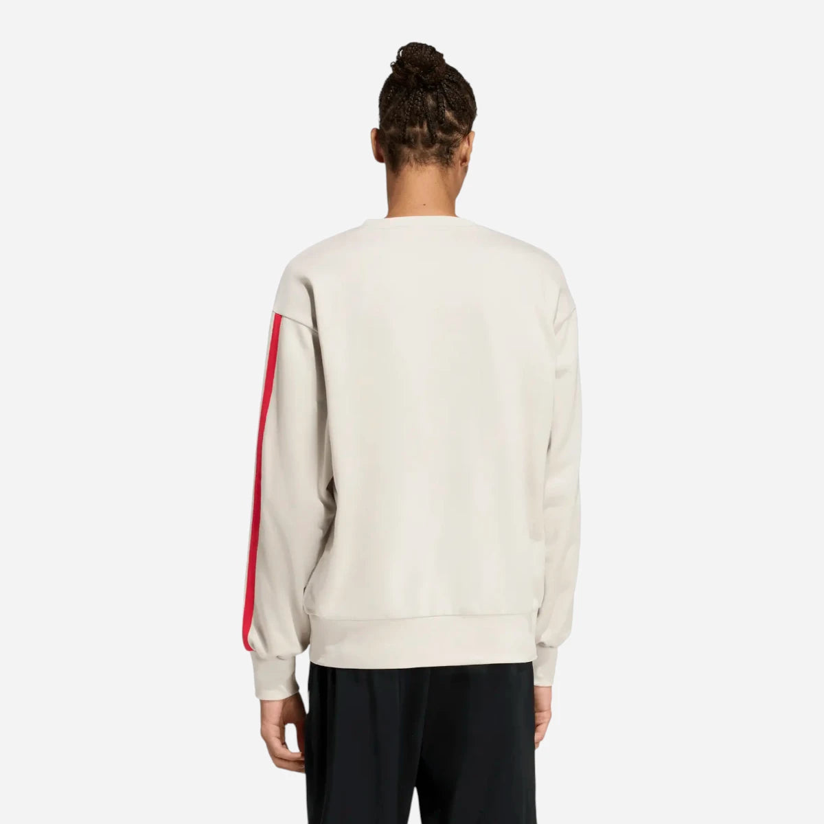 Adidas Tuta 3-Stripes Essentials French Terry Beige Ruby