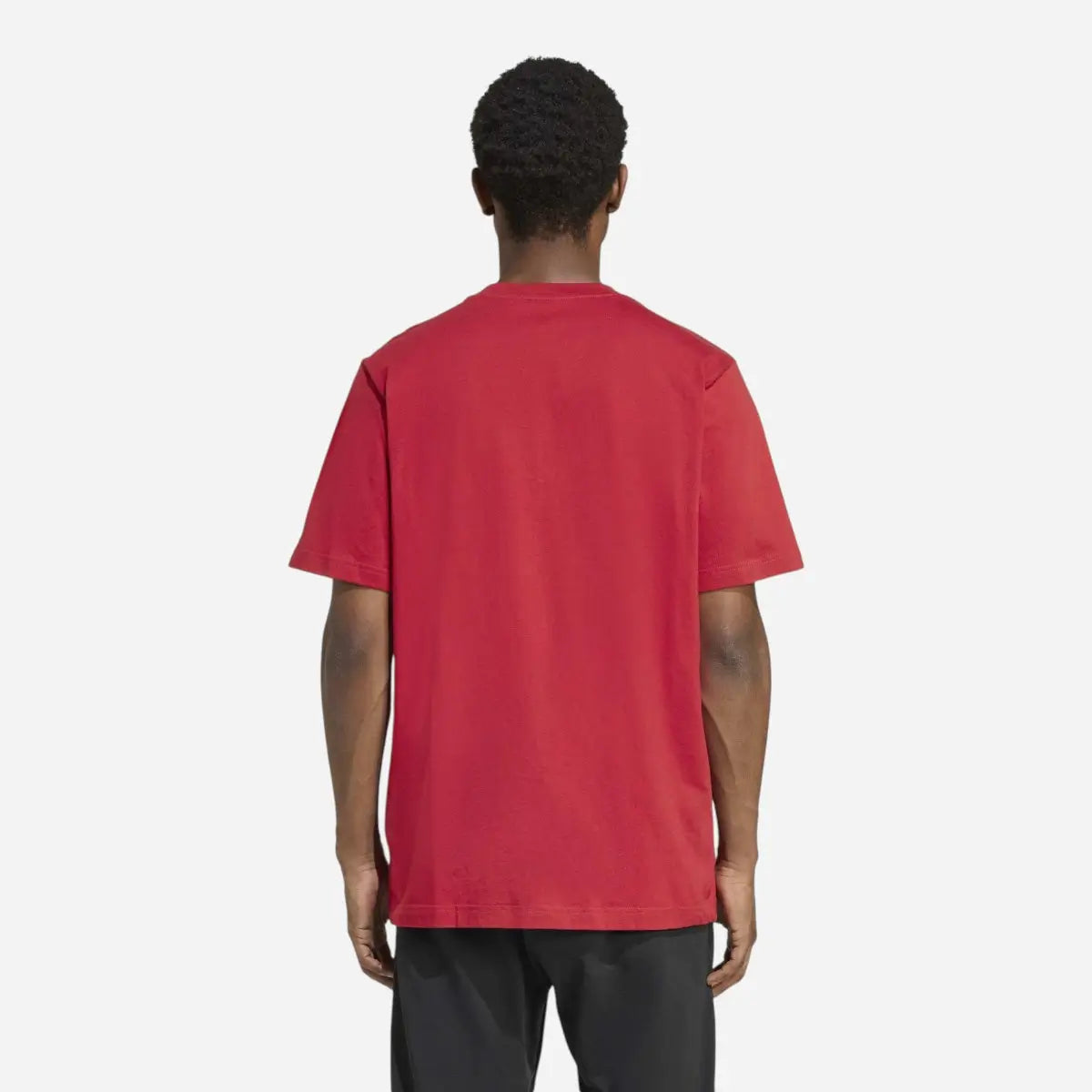Adidas T-shirt Essentials Linear Single Jersey Fire Red