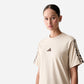 Adidas T-Shirt 3 Stripes Animalier Beige