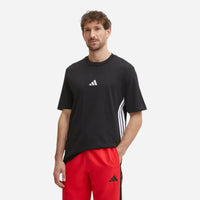 Adidas T-shirt Essentials 3-Stripes Single Jersey Black & White