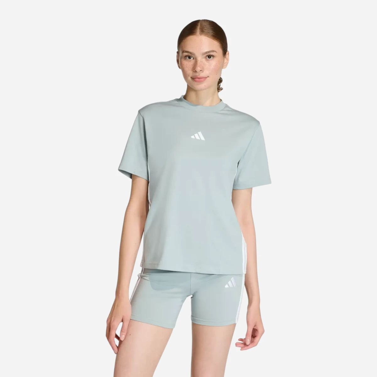 Adidas T-Shirt Essentials 3-Stripes Cotton Wonder Sage