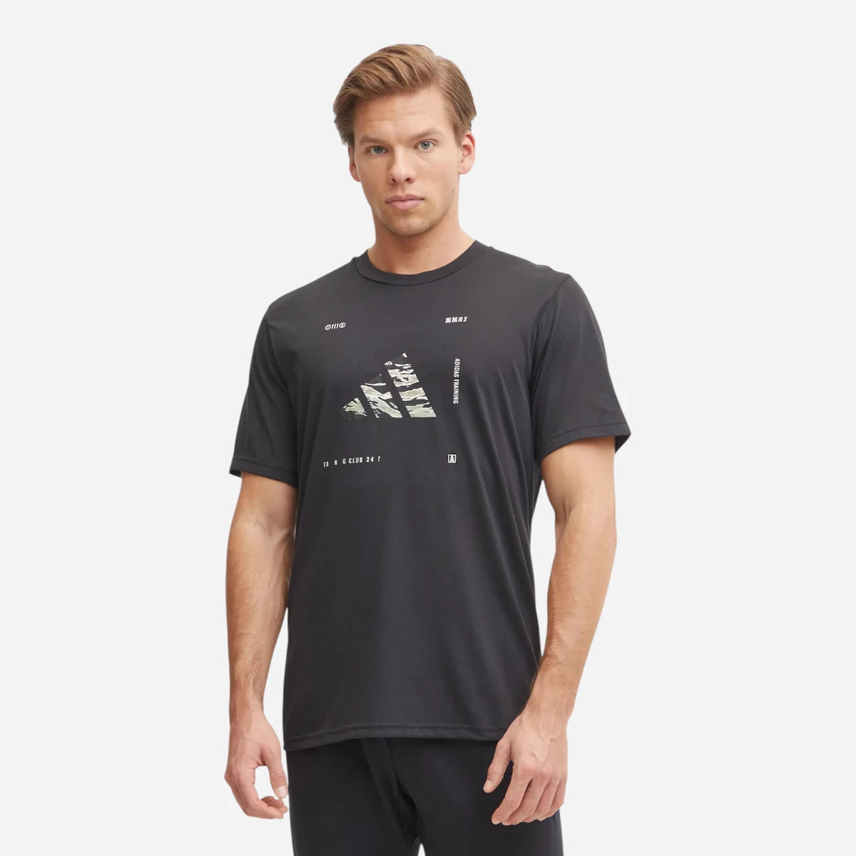 Adidas T-shirt Climacool Training Camo Logo Graphic