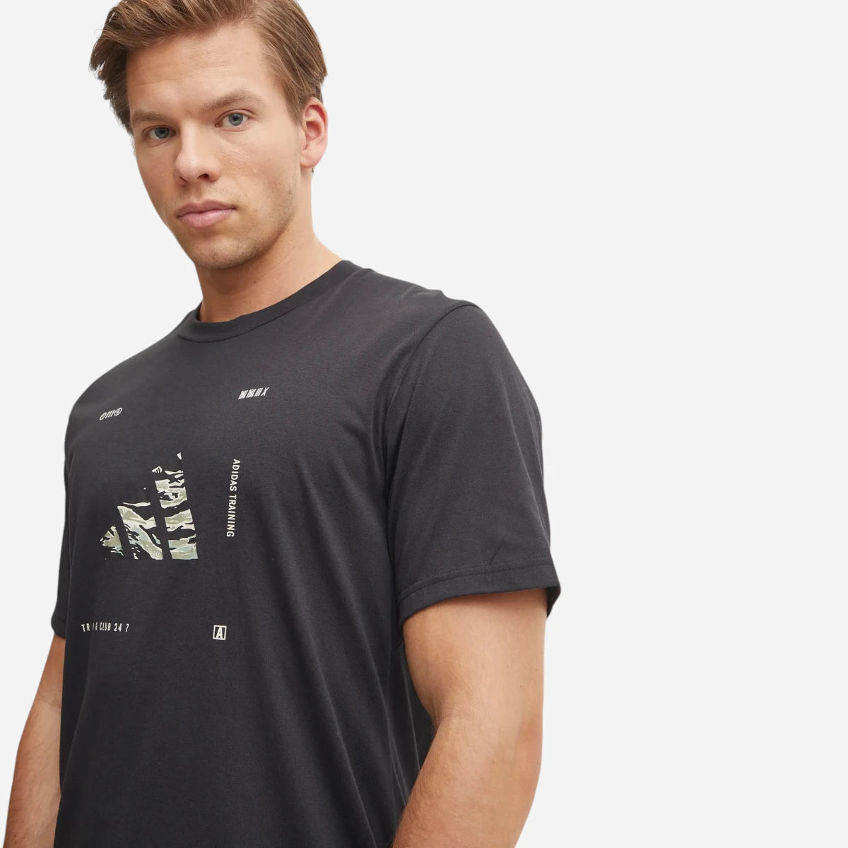 Adidas T-shirt Climacool Training Camo Logo Graphic