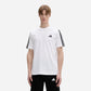 Adidas T-shirt Essentials Small Logo Single 3 Stripes White Black