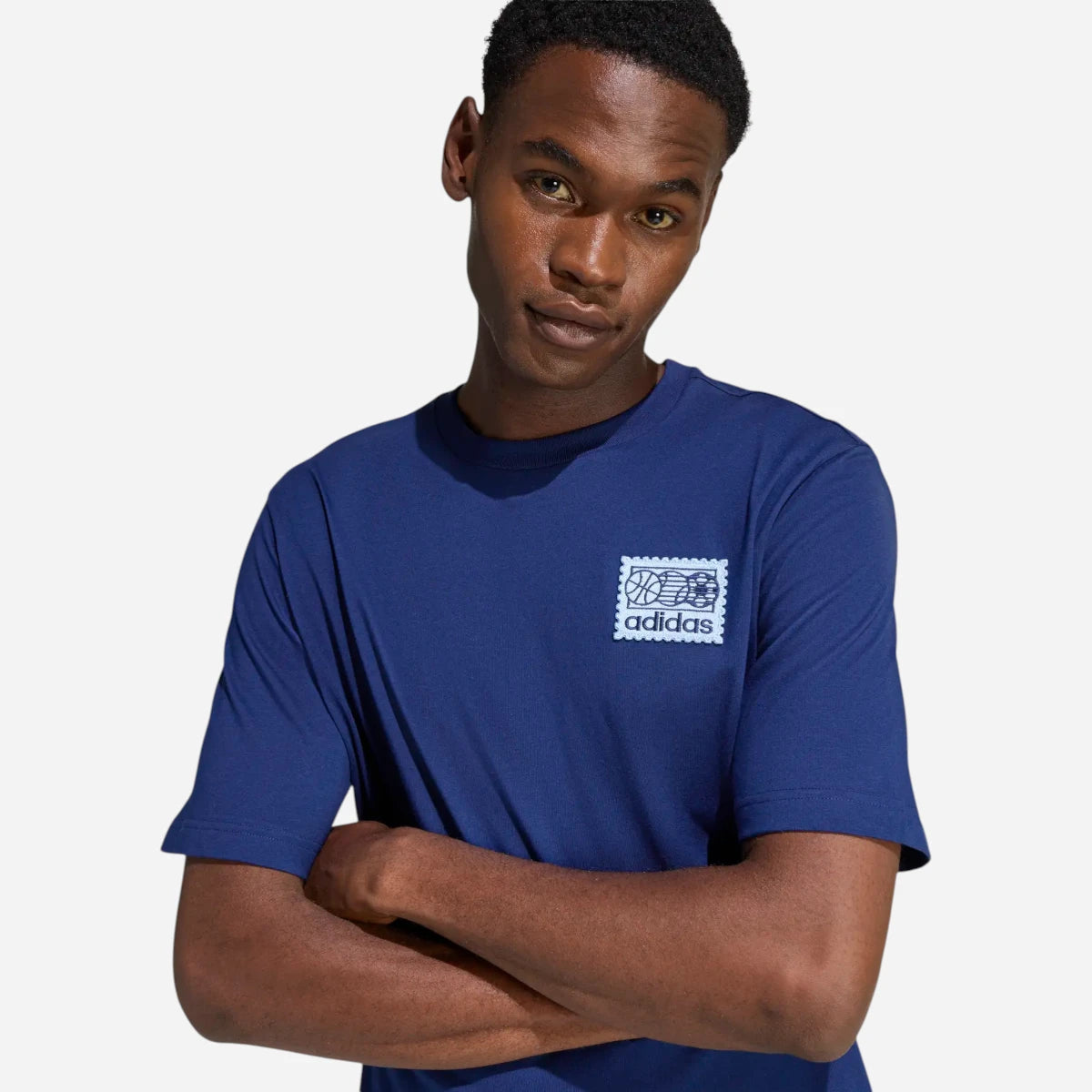 Adidas T-shirt Memories Of Sport Patch Blue