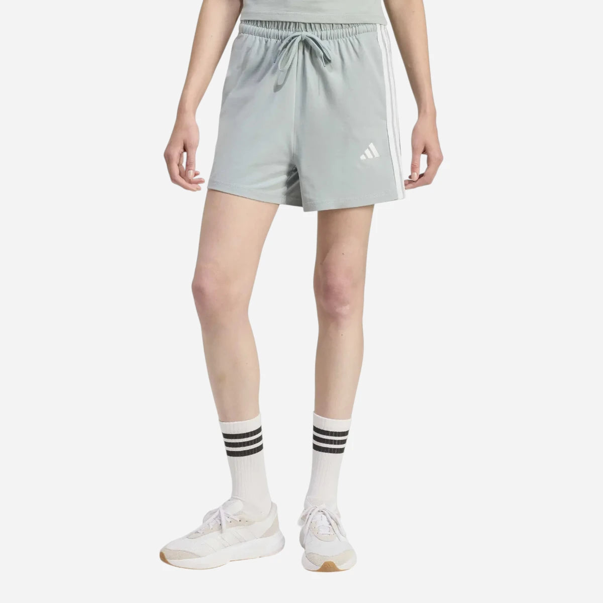Adidas Short Essentials 3-Stripes Cotton Wonder Sage