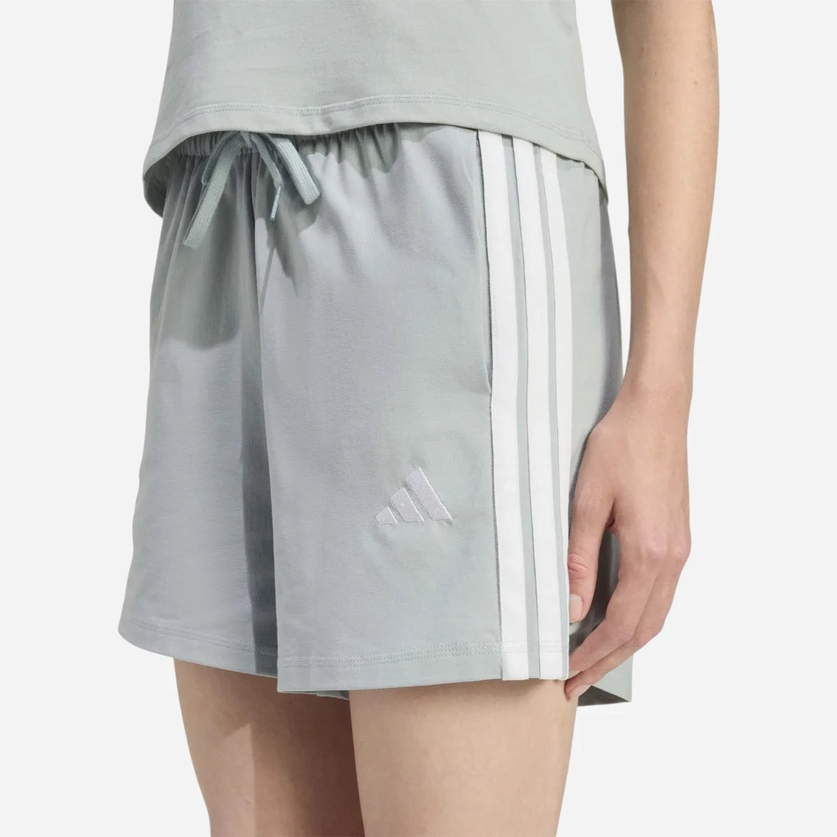 Adidas Short Essentials 3-Stripes Cotton Wonder Sage