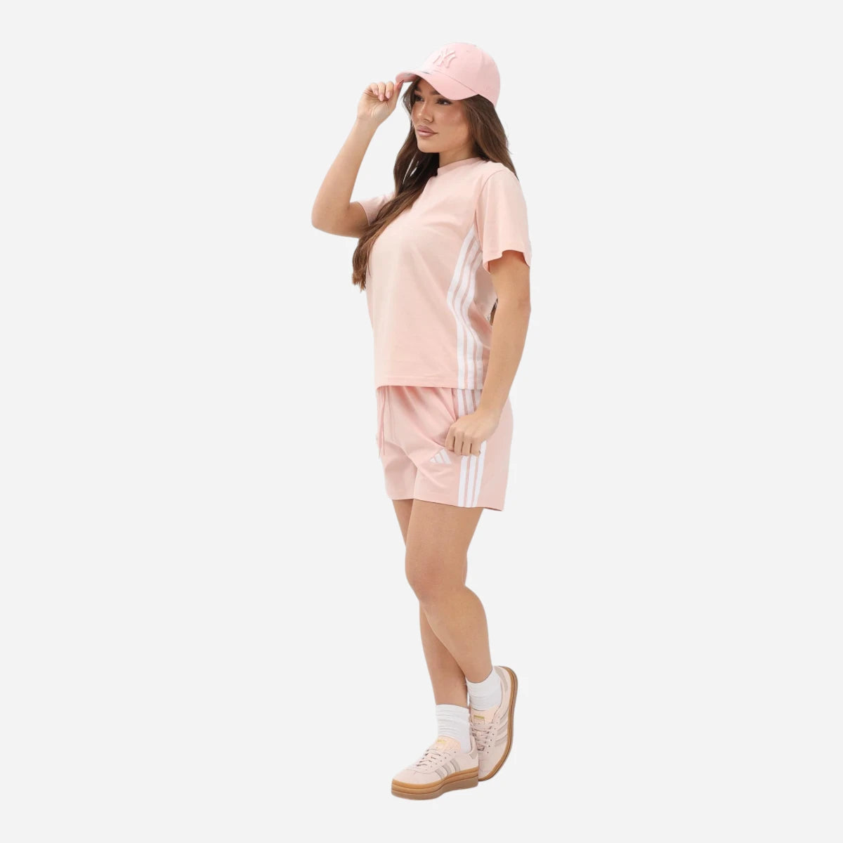 Adidas Short Essentials 3-Stripes Cotton Pink