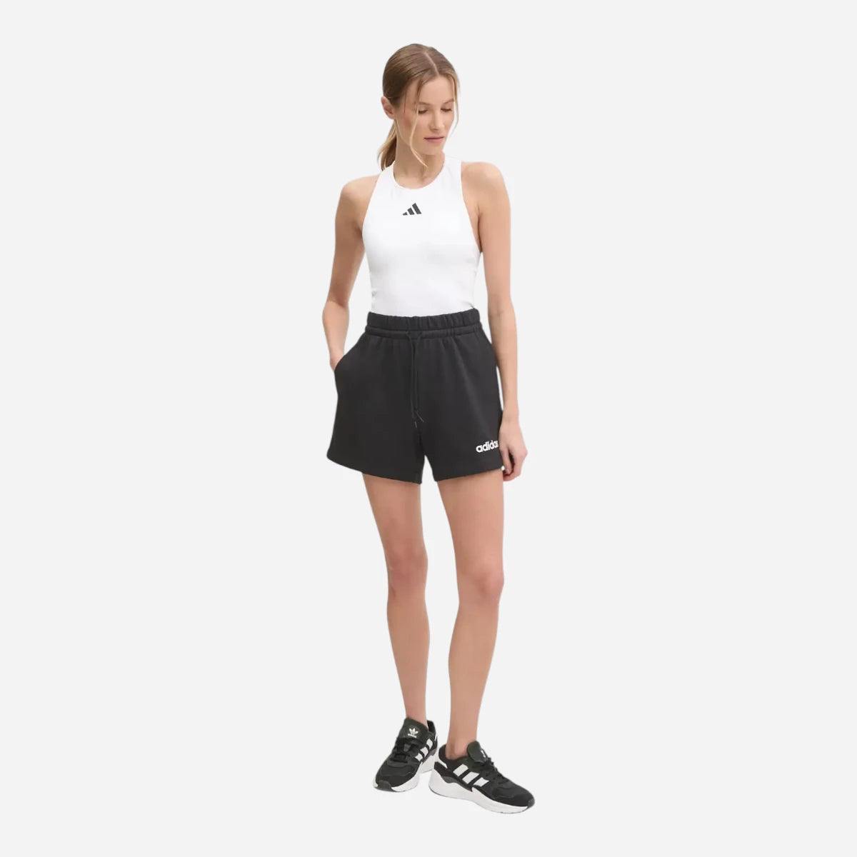 Adidas Short Essentials Linear French Terry Black