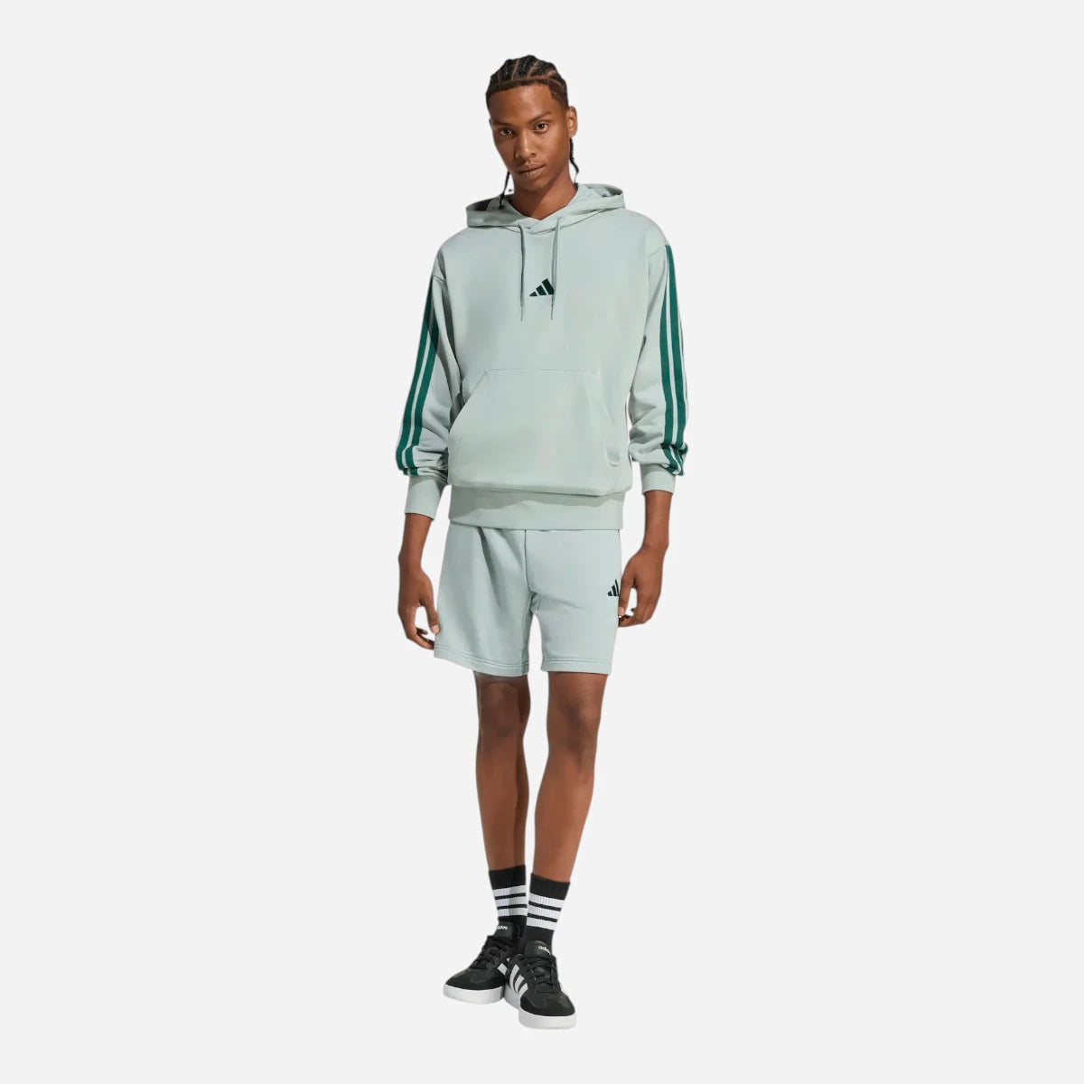 Adidas Short Essentials 3-Stripes French Terry Mint Green